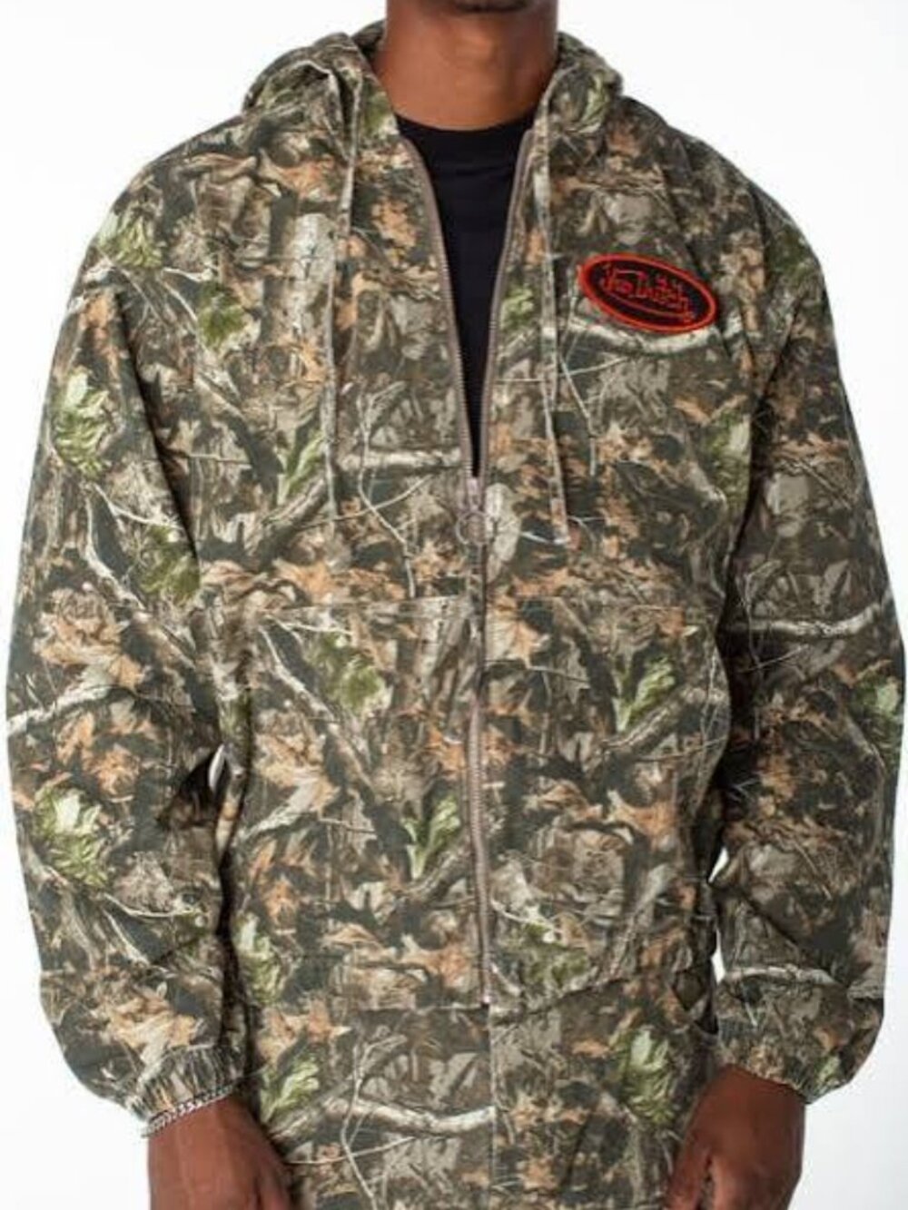 Men's Von Dutch Coats & Jackets Hoodie Von Camo Zip Invaders